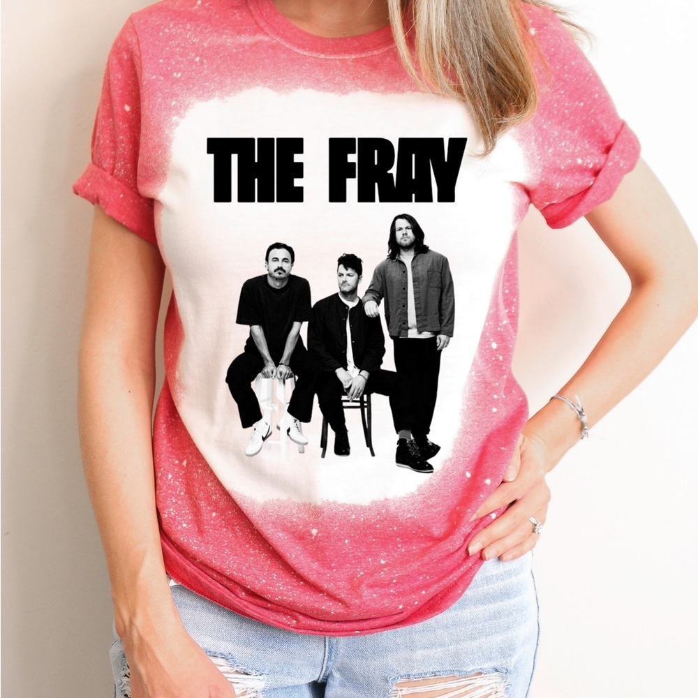 The Fray Concert Tee Bleached!! Message for other colors available!!